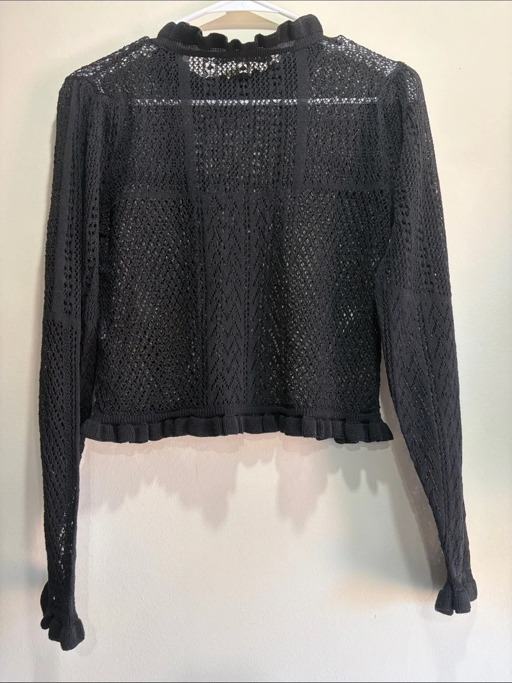 Zara openwork crochet